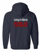 Living Alberta Made in CB Left Chest and Back Zip Hoodie - Unisex
