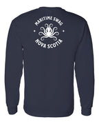 Maritime Swag NS Octopus Left Chest and Back Long Sleeve Tee - Unisex
