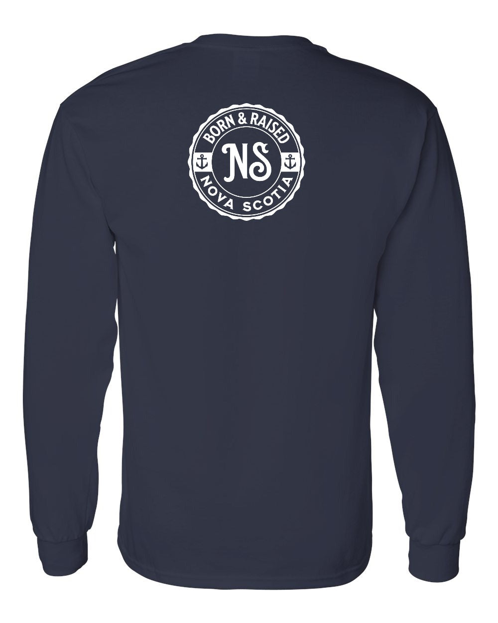 Born & Raised NS Left Chest and Back Long Sleeve Tee - Unisex