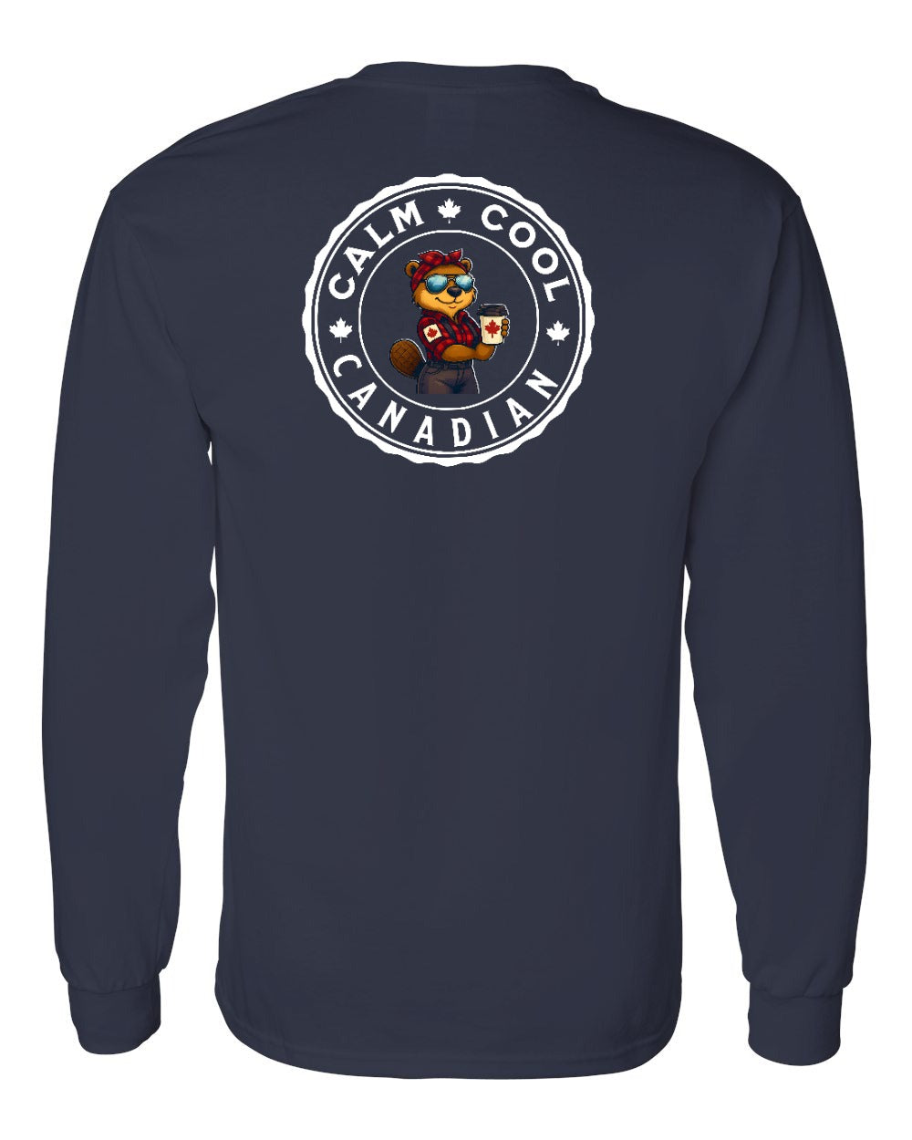 Calm Cool Rosie Sunglasses Left Chest and Back Long Sleeve - Gildan Canada (sewn Internationally) - Unisex