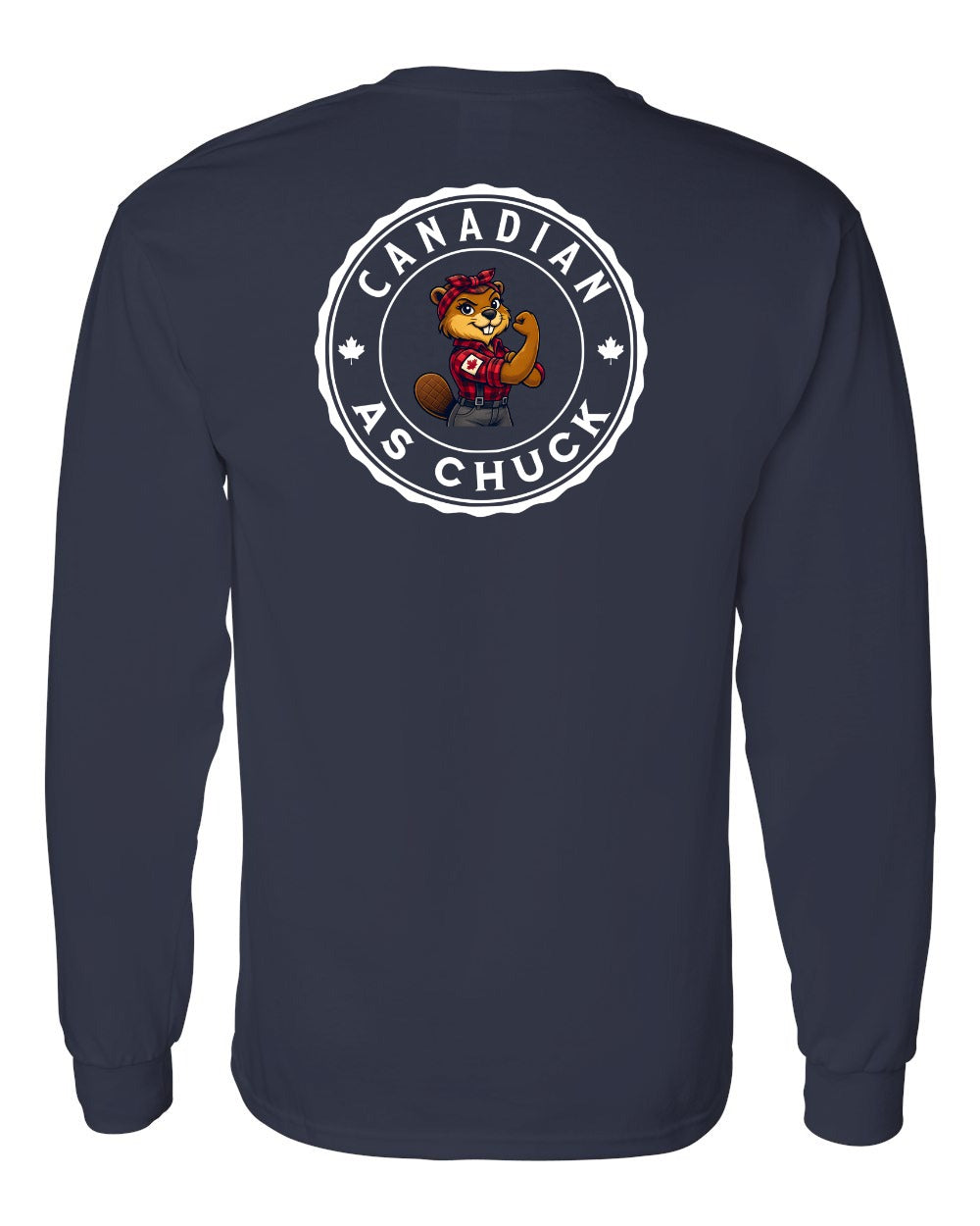 CDN as Chuck Rosie Flex Left Chest and Back Long Sleeve - Gildan Canada (sewn Internationally) - Unisex