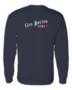 CB Girl Left Chest and Back Long Sleeve Tee - Unisex
