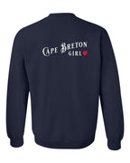 CB Girl Left Chest and Back Crewneck Sweatshirt - Unisex