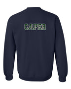Caper Left Chest and Back Crewneck Sweatshirt - Unisex