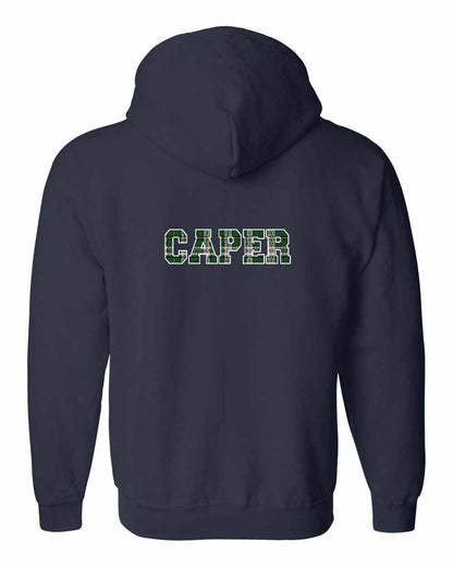 Caper Left Chest and Back Zip Hoodie