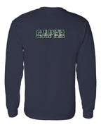 Caper Left Chest and Back Long Sleeve Tee - Unisex
