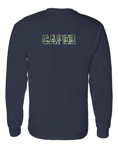 Caper Left Chest and Back Long Sleeve Tee