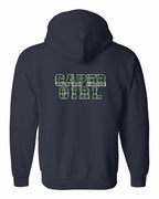 Caper Girl Left Chest and Back Zip Hoodie - Unisex