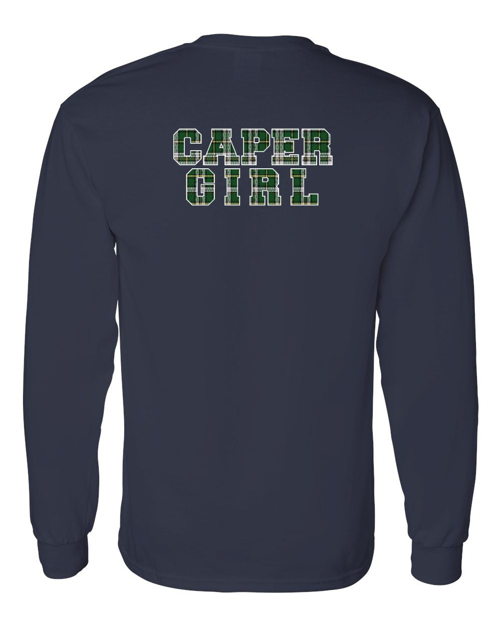 Caper Girl Left Chest and Back Long Sleeve Tee - Unisex