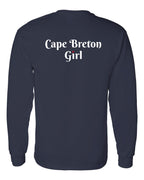 CB Girl Heart Dot Left Chest & Back Long Sleeve Tee - Unisex