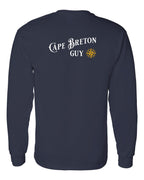 CB Guy Yellow Compass Left Chest and Back Long Sleeve Tee - Unisex