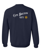 CB Guy Yellow Compass Left Chest and Back Crewneck Sweatshirt - Unisex