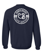 Born & Raised CB Left Chest and Back Crewneck Sweatshirt - Unisex