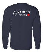 Canadian Woman Left Chest and Back Long Sleeve - Gildan Canada (sewn Internationally) - Unisex