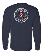 Elbows up Beaver Left Chest and Back Long Sleeve - Gildan Canada (sewn Internationally) - Unisex