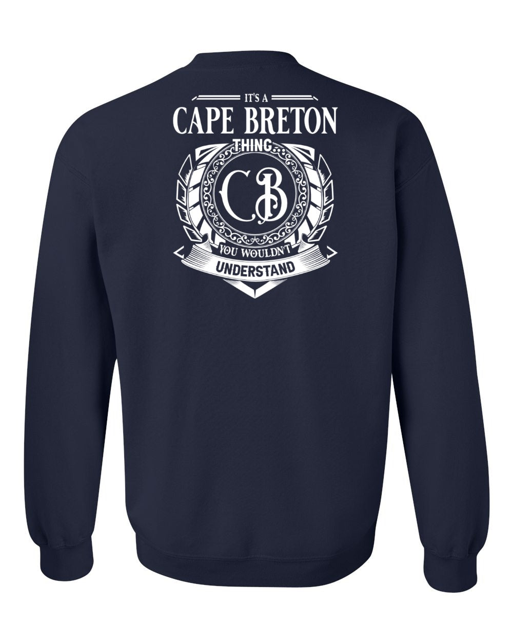 It's  A CB Thing Left Chest and Back Crewneck Sweatshirt - Unisex