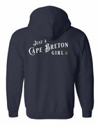 Just a CB Girl Tartan Left Chest and Back Zip Hoodie - Unisex
