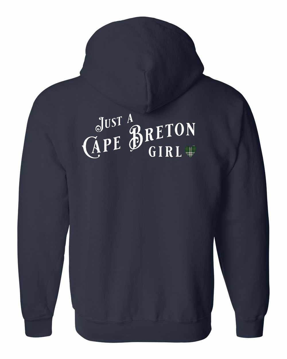 Just a CB Girl Tartan Left Chest and Back Zip Hoodie - Unisex