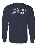 Just a CB Girl Tartan Left Chest and Back Long Sleeve Tee - Unisex