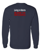Living Alberta Made in NS Left Chest and Back Long Sleeve Tee - Unisex