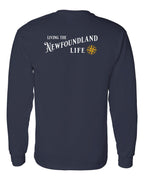 Living the NFLD Life yellow Left Chest and Back Long Sleeve - Unisex