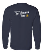 Living the CB Life yellow Left Chest and Back Long Sleeve Tee - Unisex