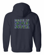Made In NS Tartan Left Chest and Back Zip Hoodie - Unisex