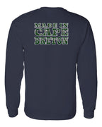 Made In CB Tartan Left Chest and Back Long Sleeve Tee - Unisex