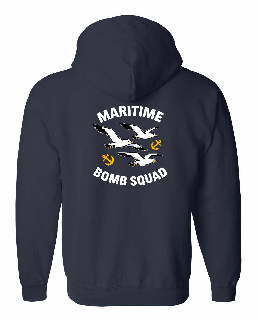 Maritime Bomb Squad Left Chest & Back Zip Hoodie - Unisex