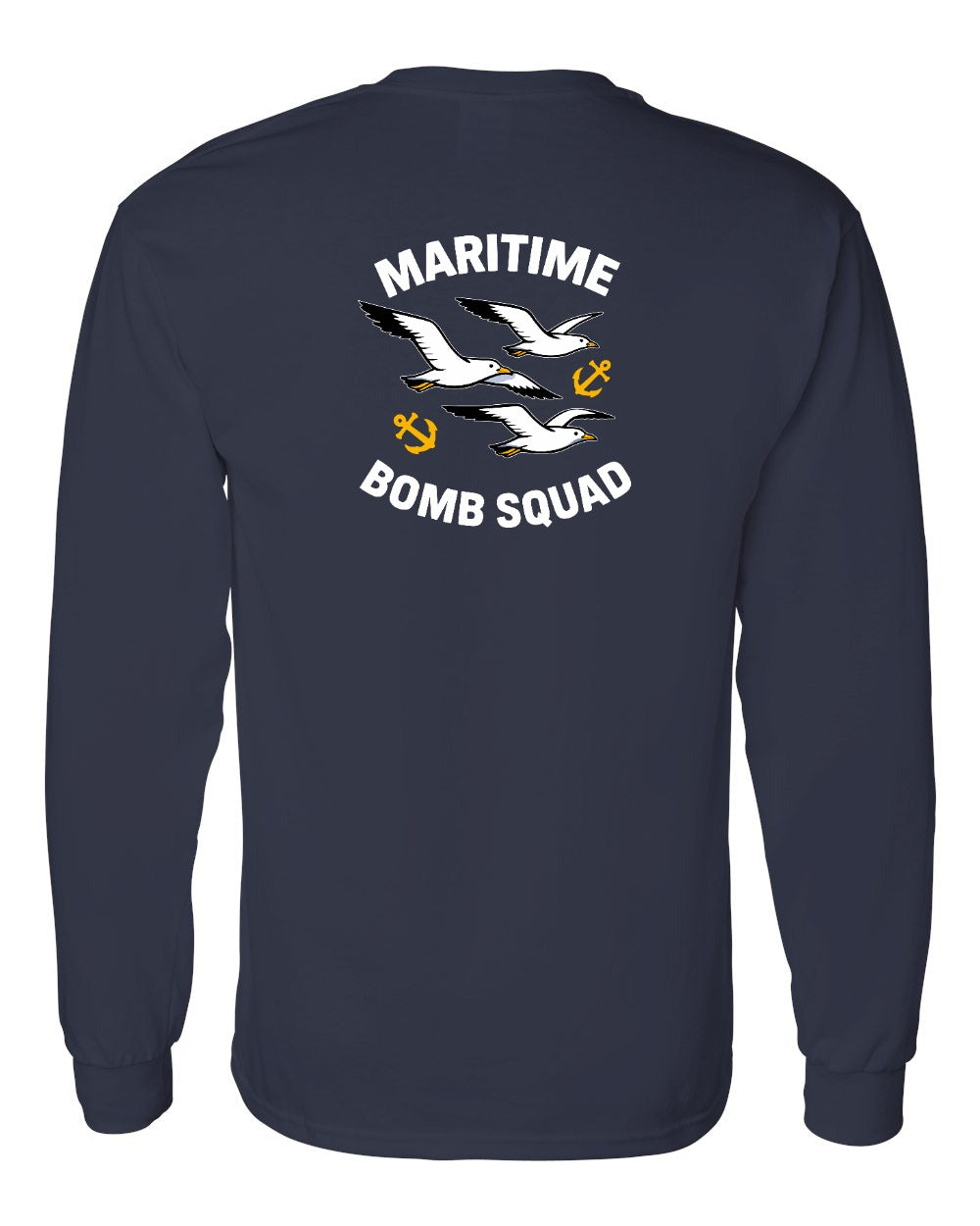 Maritime Bomb Squad Left Chest & Back Long Sleeve Tee - Unisex