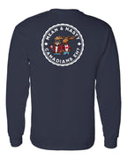 Mean & Nasty Canadians Eh! Left Chest and Back Long Sleeve - Gildan Canada (sewn Internationally) - Unisex