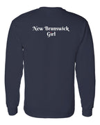 NB Girl Heart Dot Left Chest & Back Long Sleeve Tee - Unisex