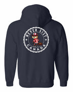 Never 51st Beaver Left Chest and Back Zip Hoodie - Gildan Canada (sewn Internationally) - Unisex