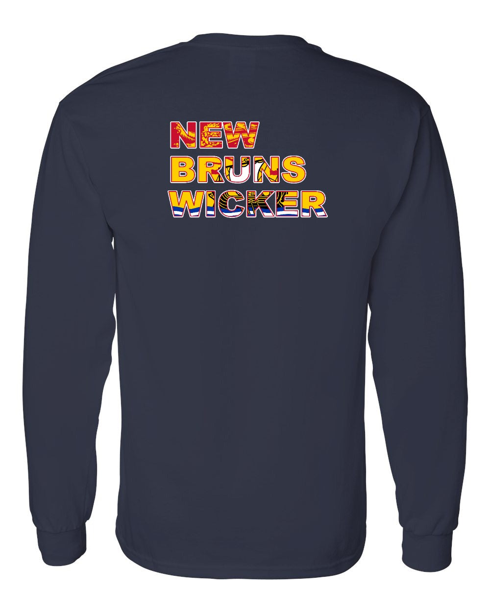 New Bruns Wicker Left Chest and Back Long Sleeve Tee - Unisex