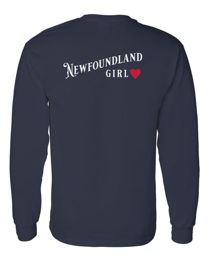 Newfoundland Girl Left Chest and Back Long Sleeve
