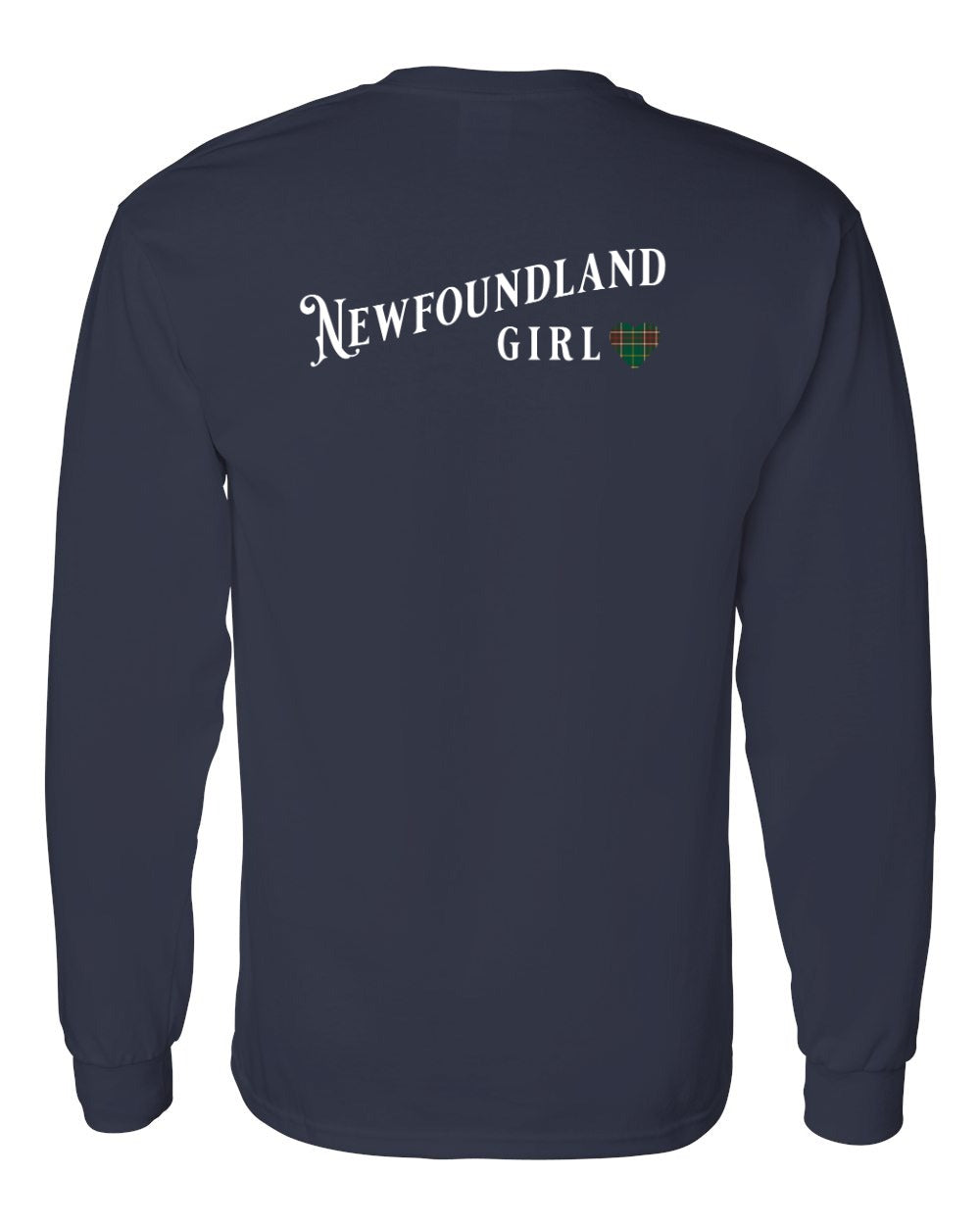 Newfoundland Girl Tartan Left Chest and Back Long Sleeve