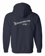 NFLD Girl Tartan Left Chest and Back Zip Hoodie - Unisex