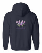 NFLD Lupins Left Chest and Back Zip Hoodie - Unisex