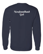 NFLD Girl Heart Dot Left Chest & Back Long Sleeve Tee - Unisex