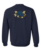 NS Flowers Left Chest and Back Crewneck Sweatshirt - Unisex