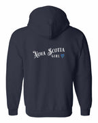 NS Girl Tartan Heart Left Chest and Back Zip Hoodie - Unisex