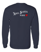 NS Nurse Left Chest and Back Long Sleeve Tee - Unisex