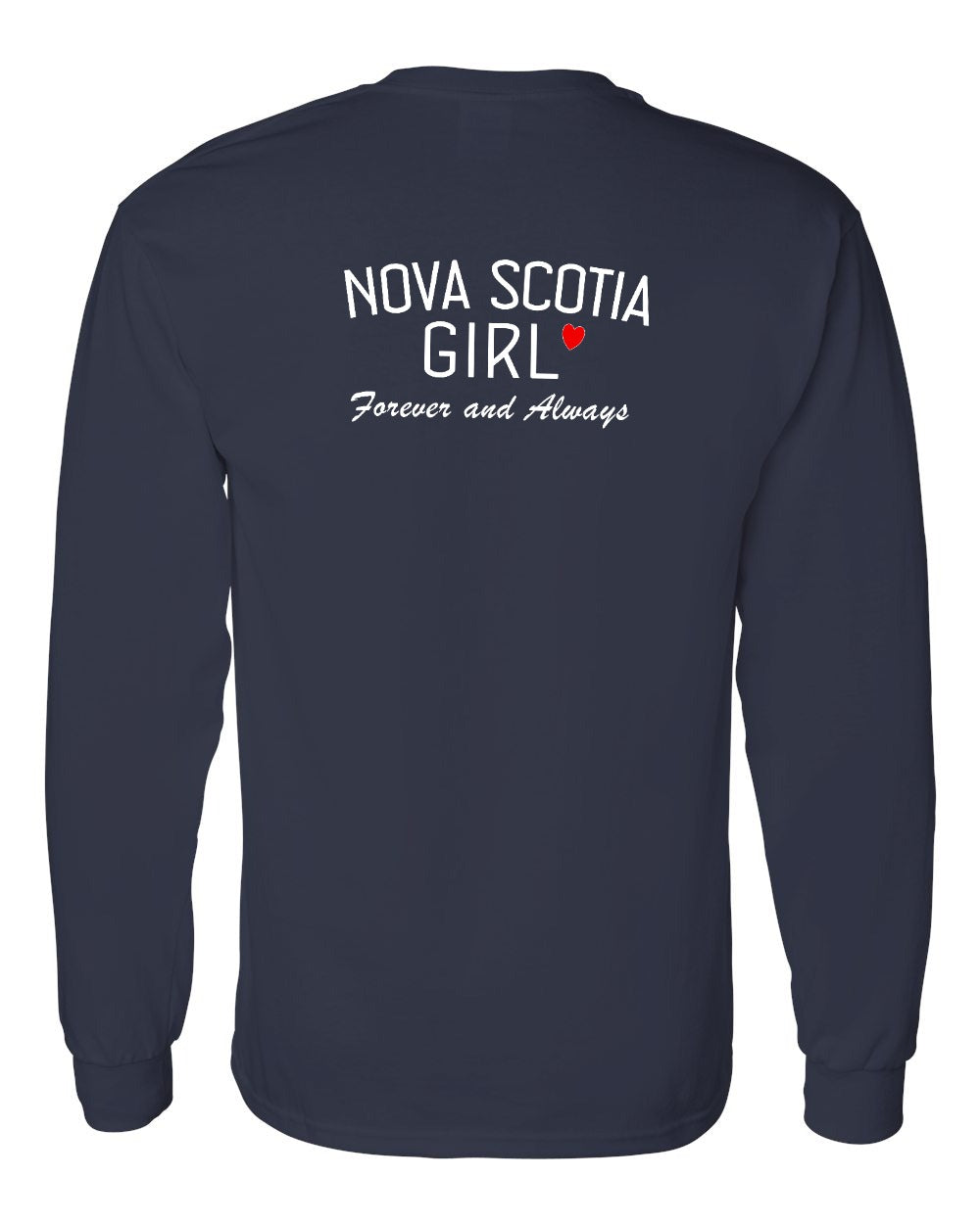 NS Girl Forever and Always Left Chest & Back Long Sleeve Tee - Unisex