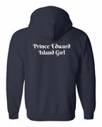 PEI Girl Heart Dot Left Chest & Back Zip Hoodie - Unisex