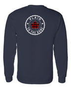 Plaid to the Bone Circle Leaf Left Chest and Back Long Sleeve - Gildan Canada (sewn Internationally) - Unisex