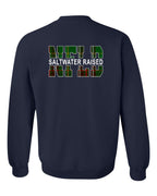 NFLD Saltwater Raised Left Chest and Back Crewneck Sweatshirt - Unisex