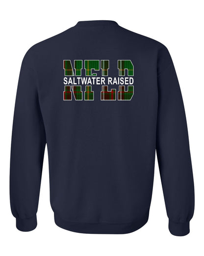 Newfoundland Saltwater Raised Left Chest and Back Sweatshirt Printed NOT STITCHED