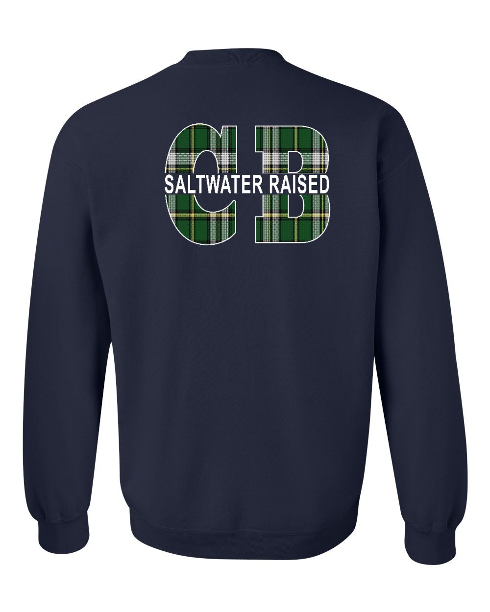 Saltwater CB Raised Left Chest and Back Crewneck Sweatshirt