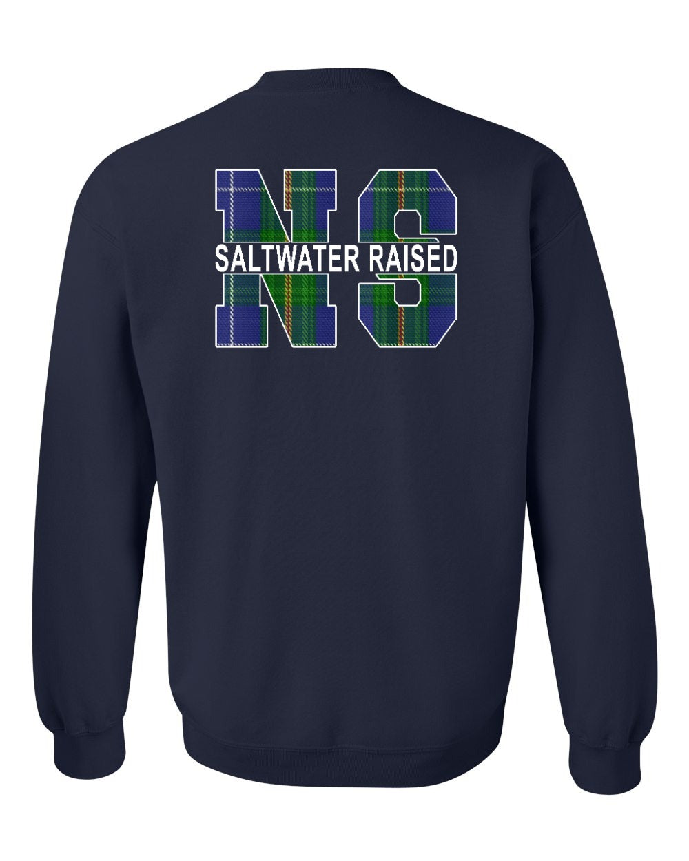Saltwater Raised NS Left Chest and Back Crewneck Sweatshirt - Unisex