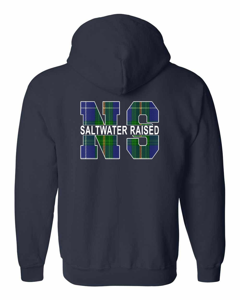 Saltwater Raised Left Chest and Back zip-hoodie
